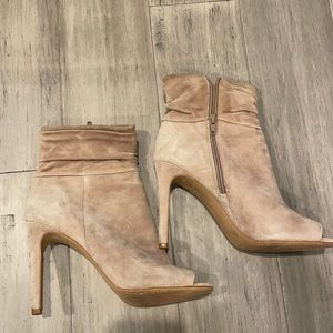 Vince Camuto Tan Suede Booties
